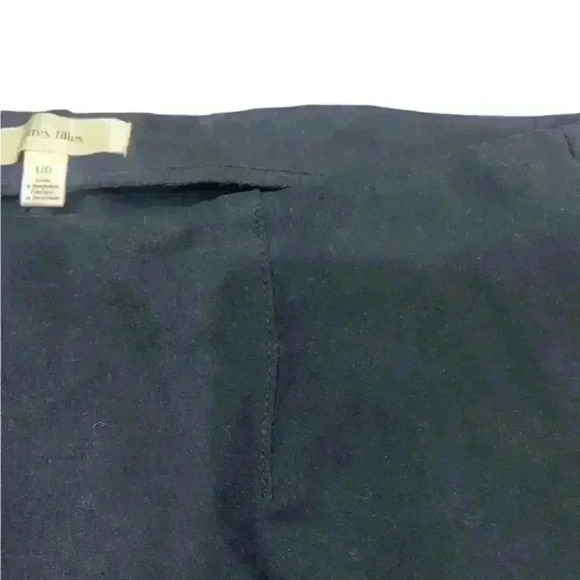 Autres Filles High Waisted Pull On Cropped Wide Leg Stretch Size Large Rayon - Picture 8 of 12